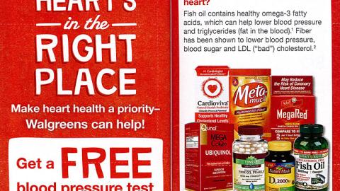 Walgreens 'Your Heart's in the Right Place' Coupon Book Feature