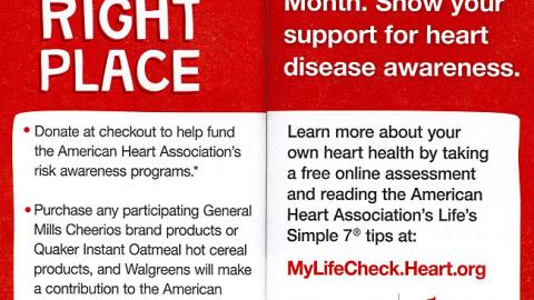 Walgreens 'Your Heart's in the Right Place' Coupon Book Feature