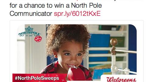 Walgreens Hallmark 'North Pole Sweeps' Tweet