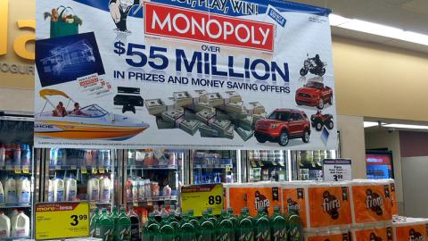 Jewel-Osco 'Monopoly' Ceiling Banner