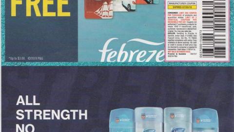 Febreze 'Buy One Get One Free' FSI