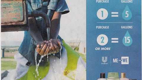 Walgreens Unilever 'Give H2OPE' FSI